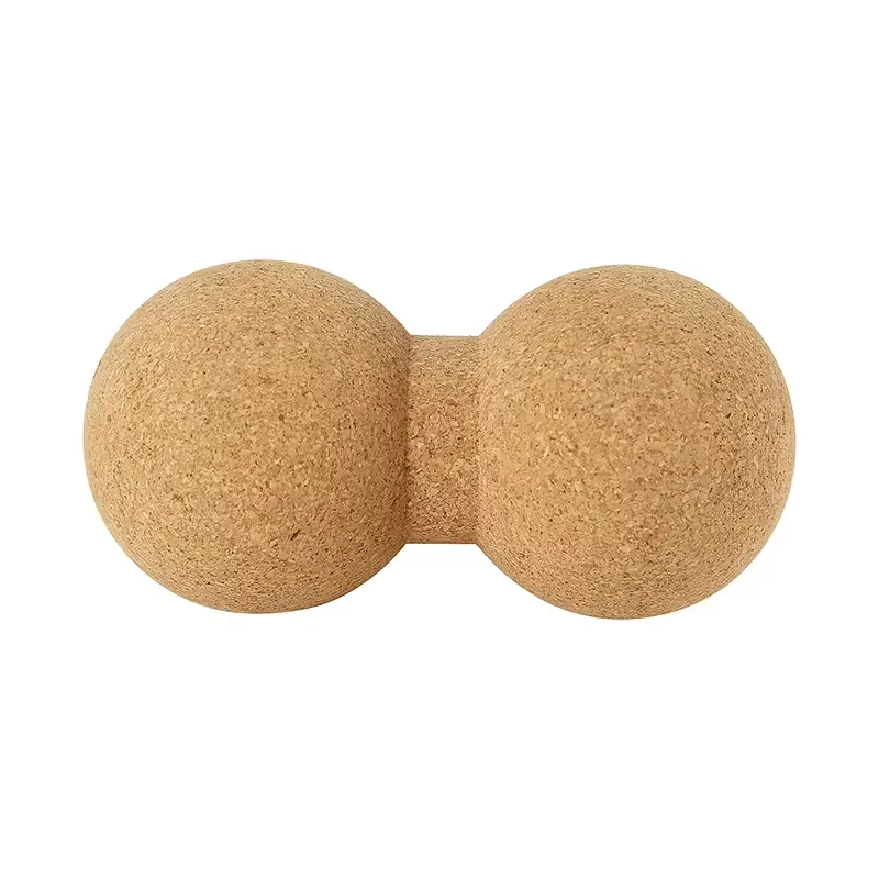 Cork massage roller ball cork rubber foot massage ball cork massage peanut ball
