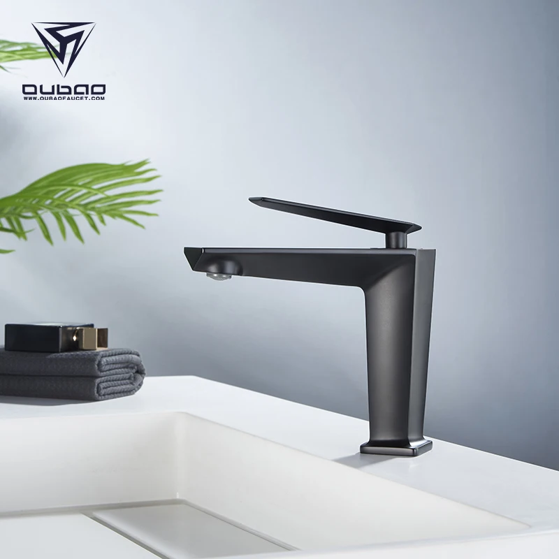 Faucet Manufacturer Black Bathroom Sink Faucet Washing Water Tap For Hotel Apartment