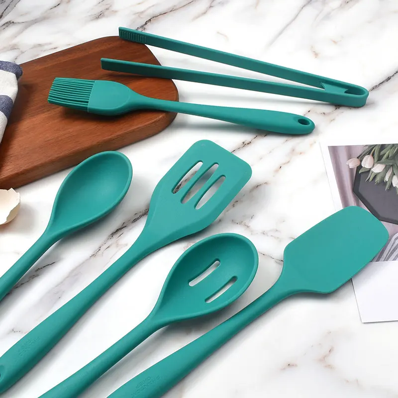 Dishwasher Safe BPA Free 6-Piece Kitchen Utensil Spatula Sets for Nonstick Cookware Cooking