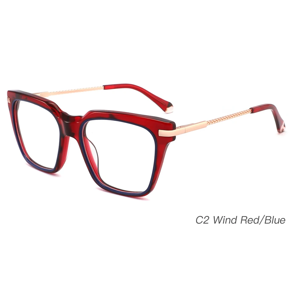 Square Frames Optical Eyeglasses Acetate Material Good Price Spectacles Unisex