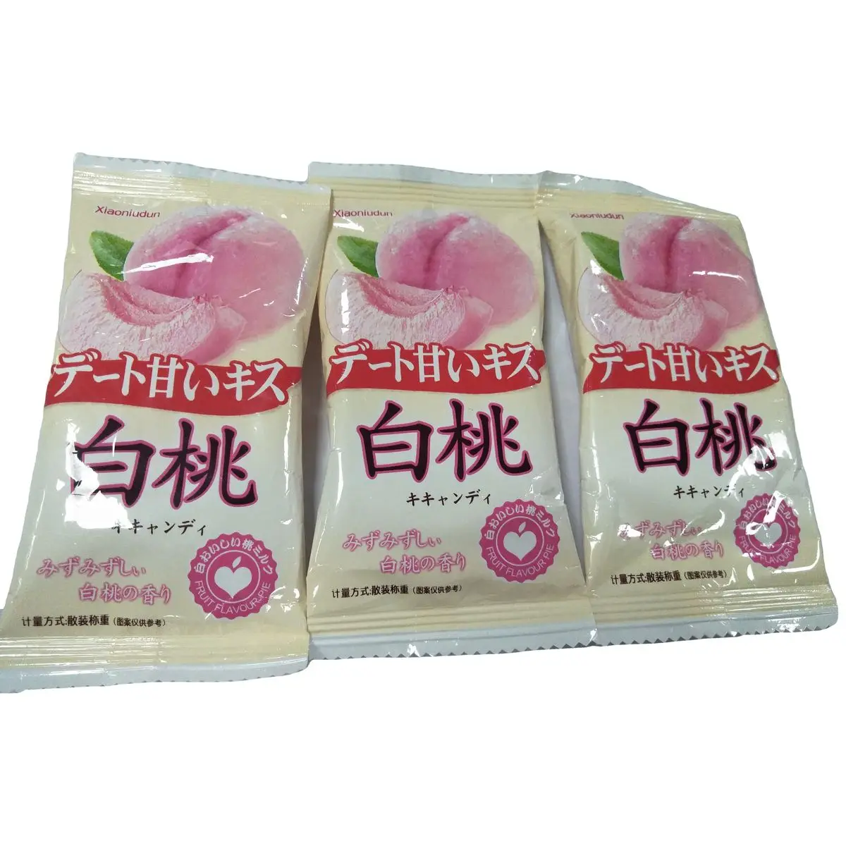 
Healthy Yummy Home Office Casual Bulk Weighing Snacks Japanese White Peach Gummy Sweet Soft Candy 