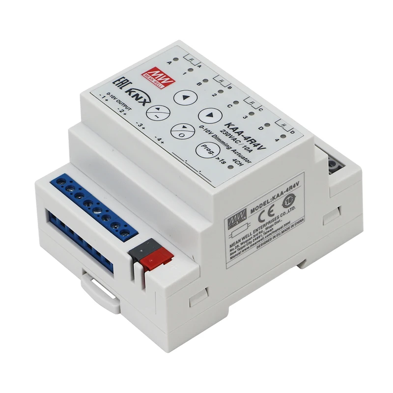 Бренд Mean Well представляет KAA-4R4V-10 KNX переключатель привод Meanwell
