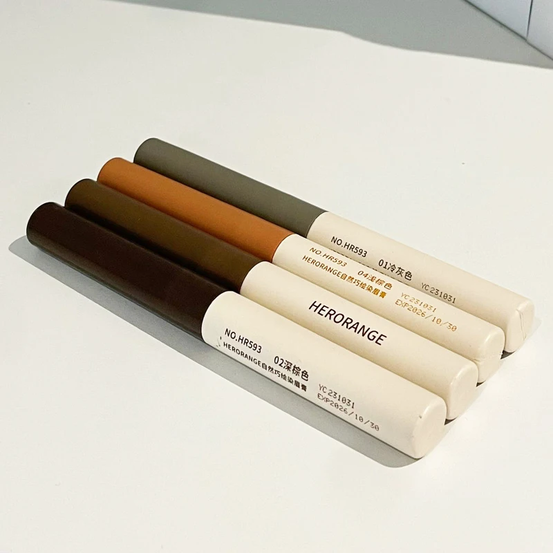 HERORANGE OEM Natural Fixed Eyebrow Dye Tint Waterproof Sweat Proof And Non easily Smudged Eyebrow Dye Cream