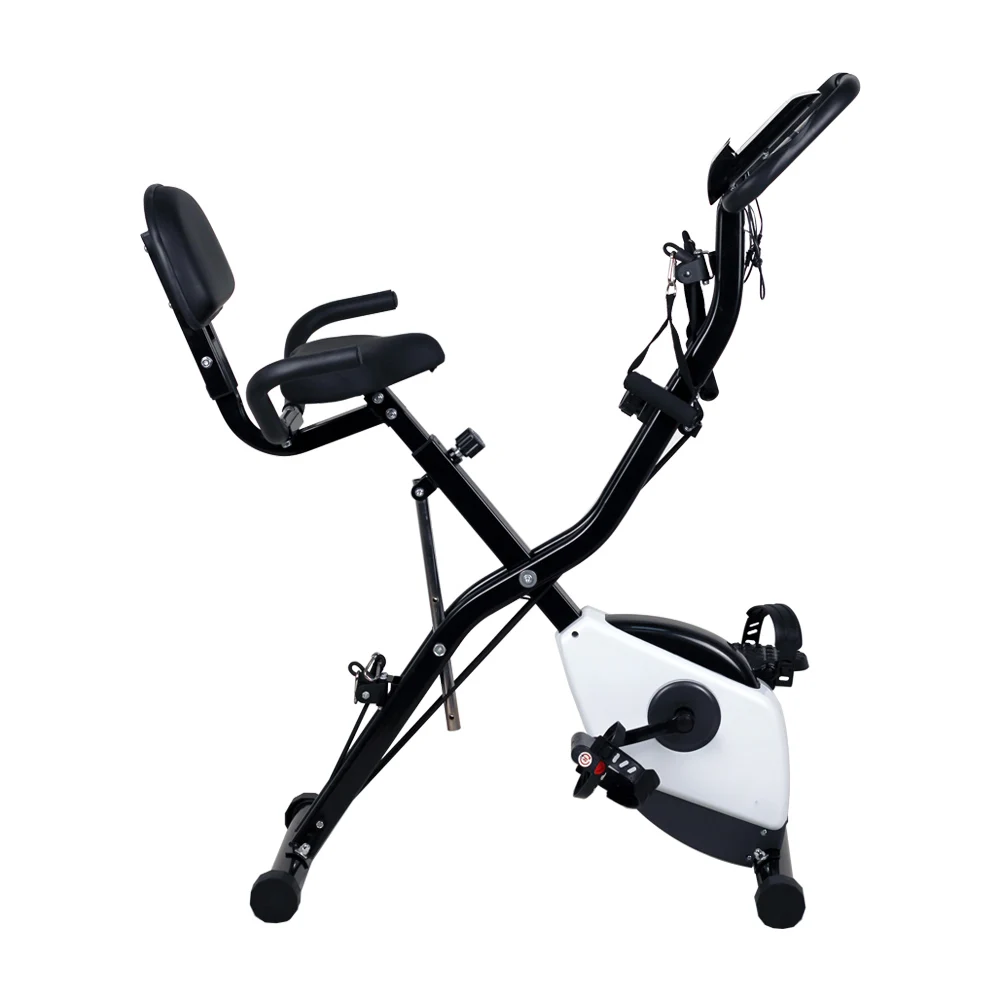 Home Use Indoor X-Bike Steel Dynamic Exercise Pedal Bike with Moving Roller