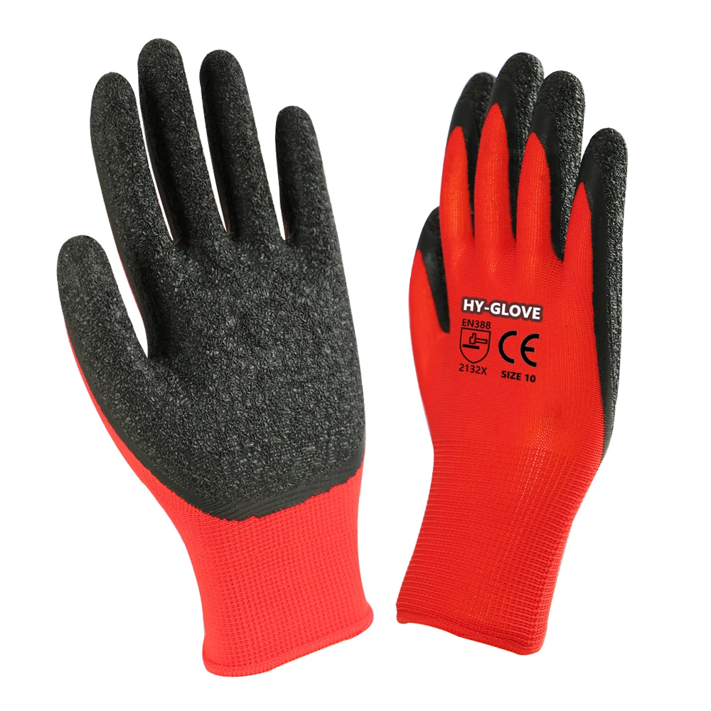 Men Industrial Grip Heavy Duty Safety Hand Latex Wholesale Construction Rubber Garden gloves & Protective Gear Working gloves