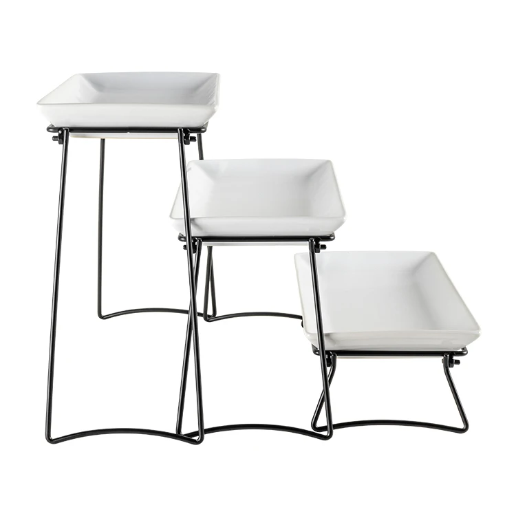 Amazon Hot Sale 2023 Hip and Dip Serving Dishes Porcelain snack dish ceramic serving trays For Party