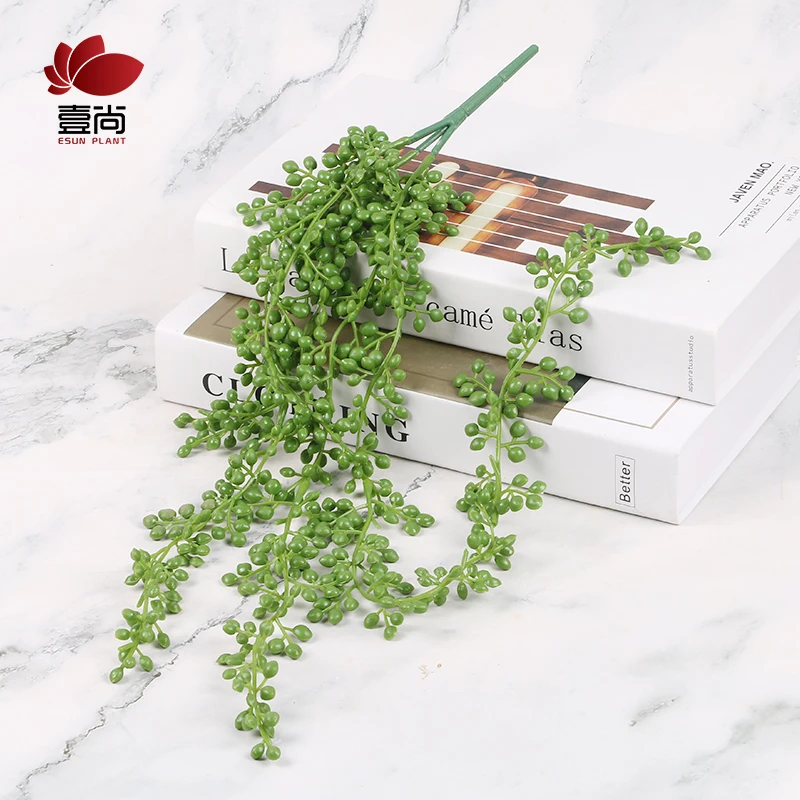 Домашний висит композиции украшение подделок жемчуг строка суккулентные растения, искусственные B102B-1