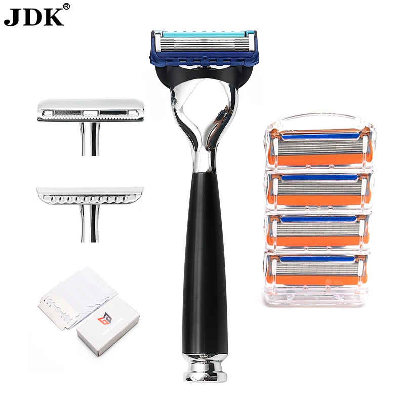 JDK Wholesale 5 Layer Blade Maquina De Afeitar Rasoir Cartridge Stainless Steel Shaving Razor