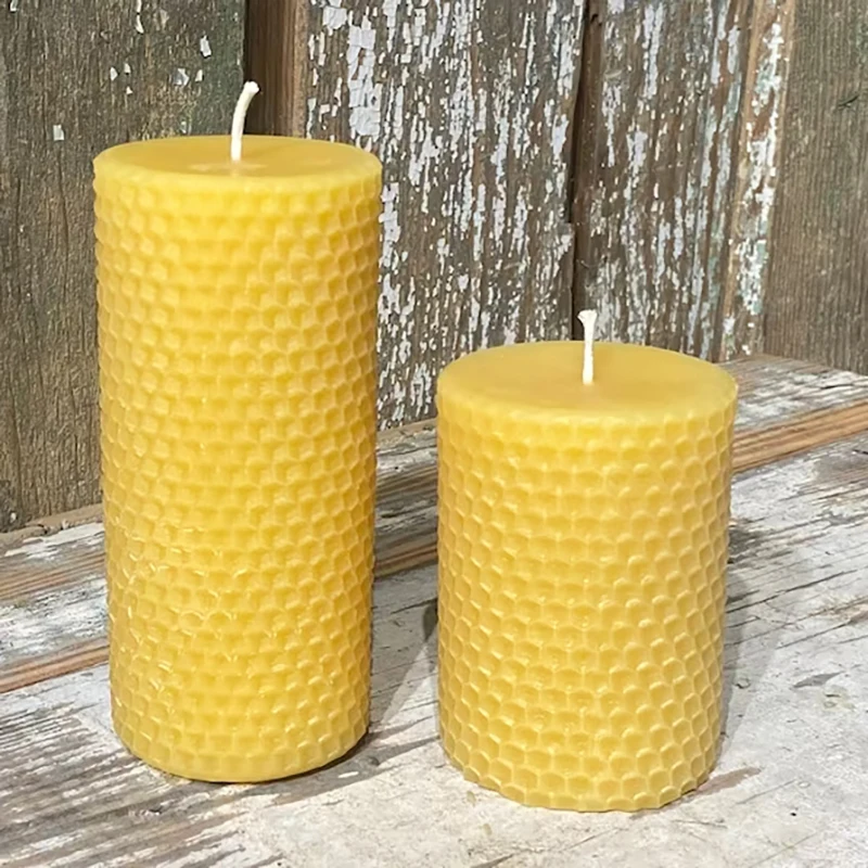 Cheap Wholesale Price Scented 100% Natural Beeswax Pure Yellow Pillar Beeswax Candles