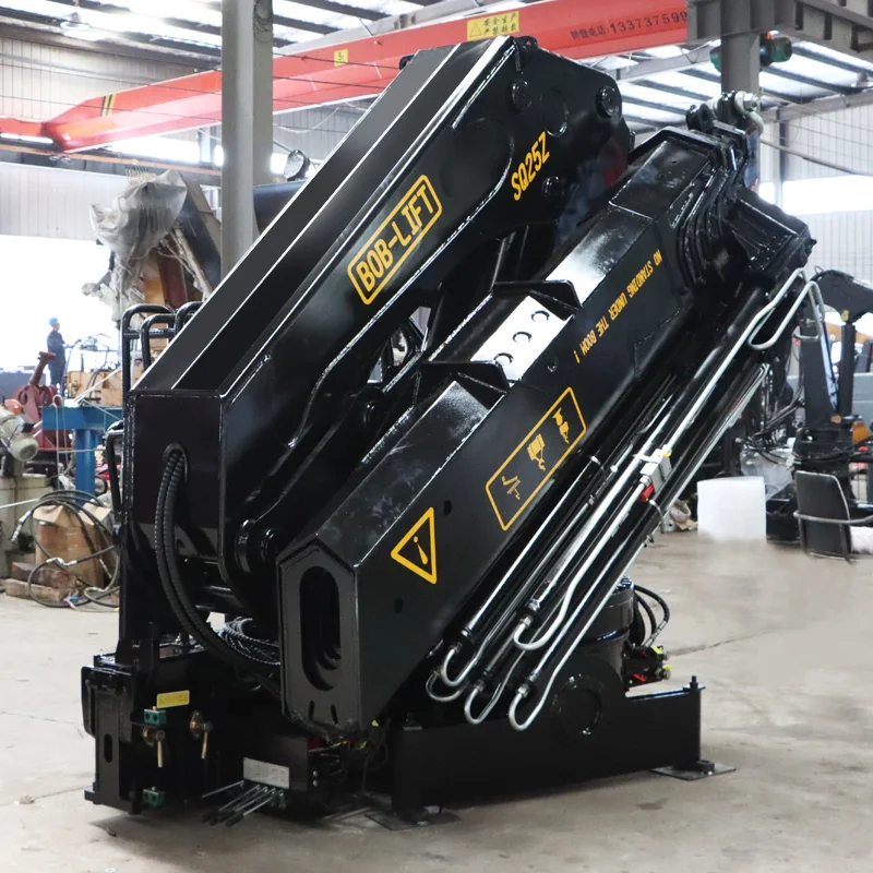 Factory Price Bob-Lift Knuckle Boom Truck Mounted Crane Hydraulic Articulated Crane 25 Tons for Manufacturing