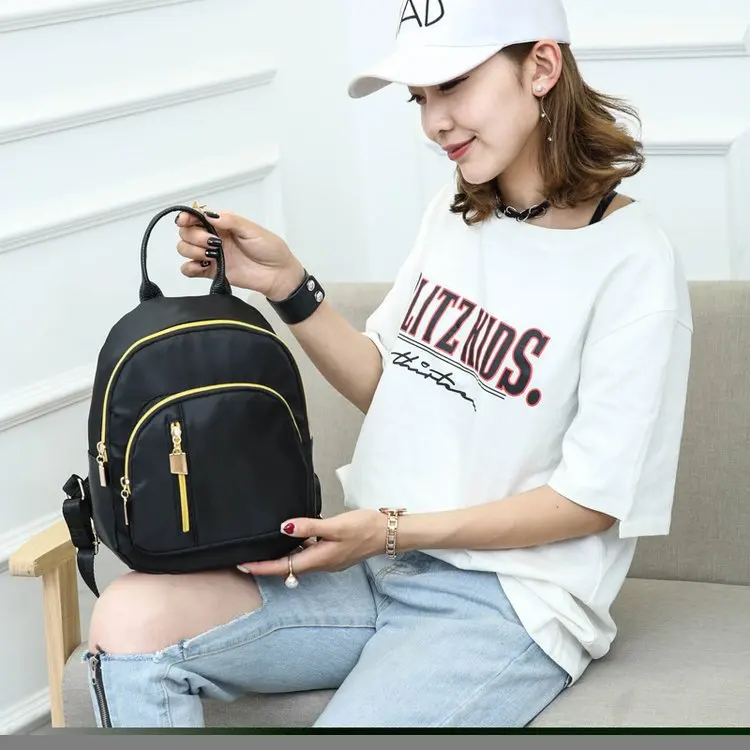 
Fashion Mini Backpack Women Solid Color Shoulder Bag Casual School Rucksack College Shoulder Satchel Travel Bag 