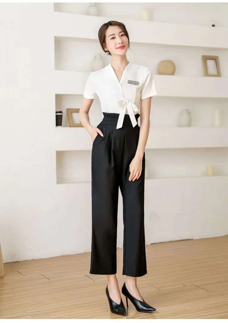 Women Manager Uniform Hotel Uniforms for Hotel and Restaurant Hotel Professional Clothes Foot Bath Pedicure Sexy Suit Uniform