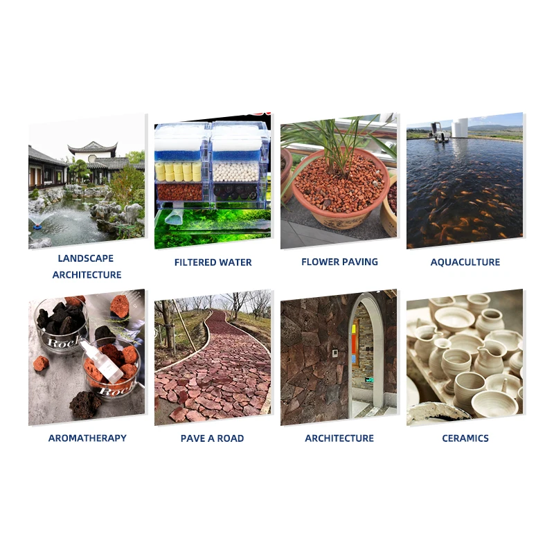 Natural volcanic stone garden landscaping aquarium landscaping garden paving and construction industry