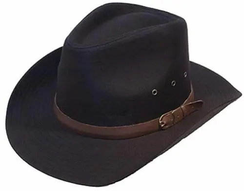 Шапка в ковбойском стиле Stetson, черная, 100% хлопок, S, M ,L 59 ,58 ,57 см
