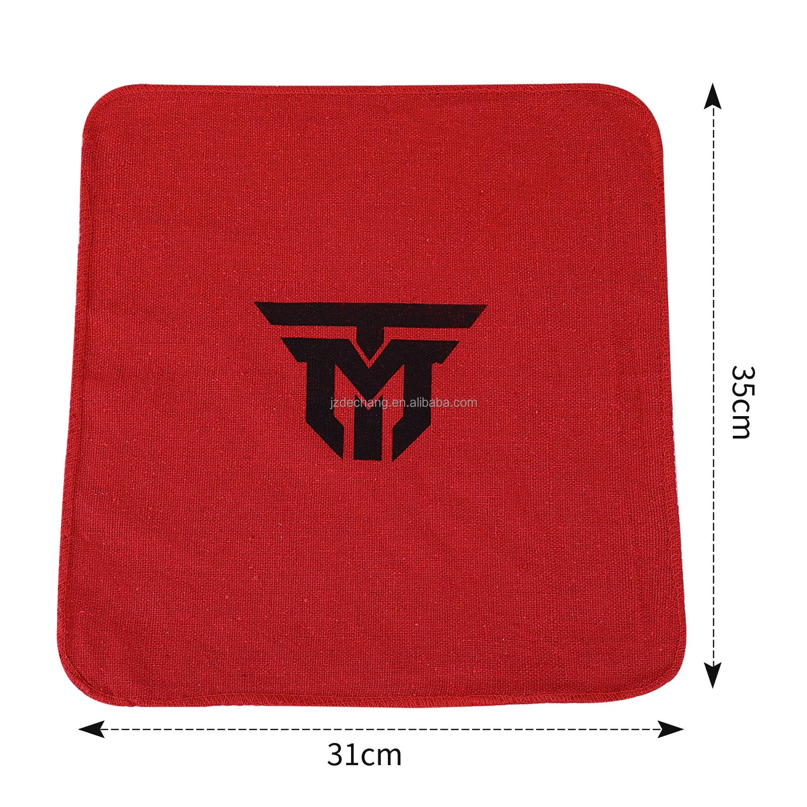 Cheap Price Good Quality Custom Size Cleaning Cotton Red Shop Towels Over locked Edges For Daily Usage Made With Best Material