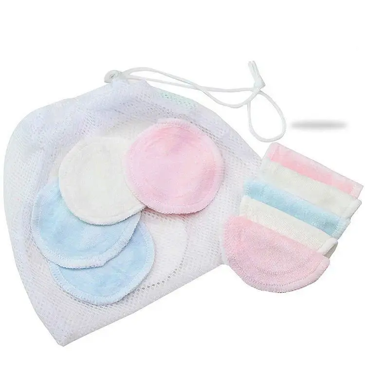 
Wholesale Women Facial Care Reusable Washable Bamboo Cotton Makeup Remover Cleansing Pads Wipes 