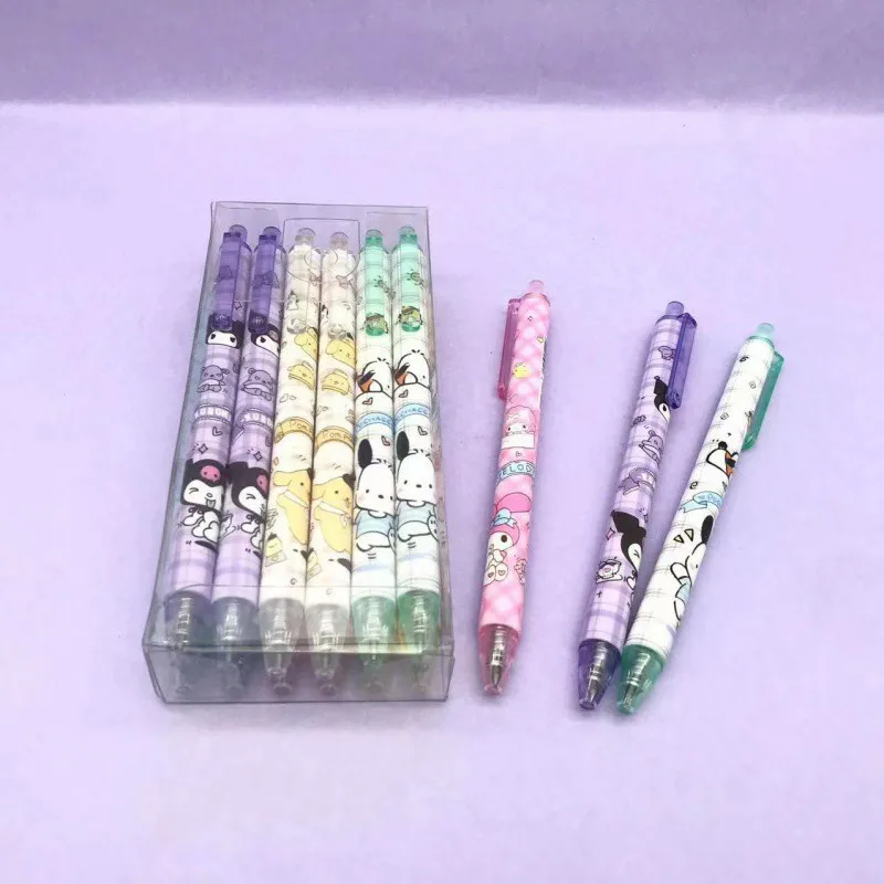 2024 Foreign trade cross-border Sanrio click pen Kurumi Pacha dog big ear dog water pen Melody pudding dog neutral pen