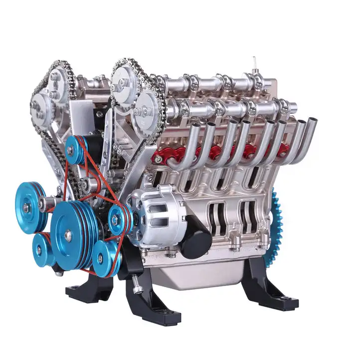 diy metal miniature steam mini car manual assembly build a teaching educational equipment v8 engine model kit toy