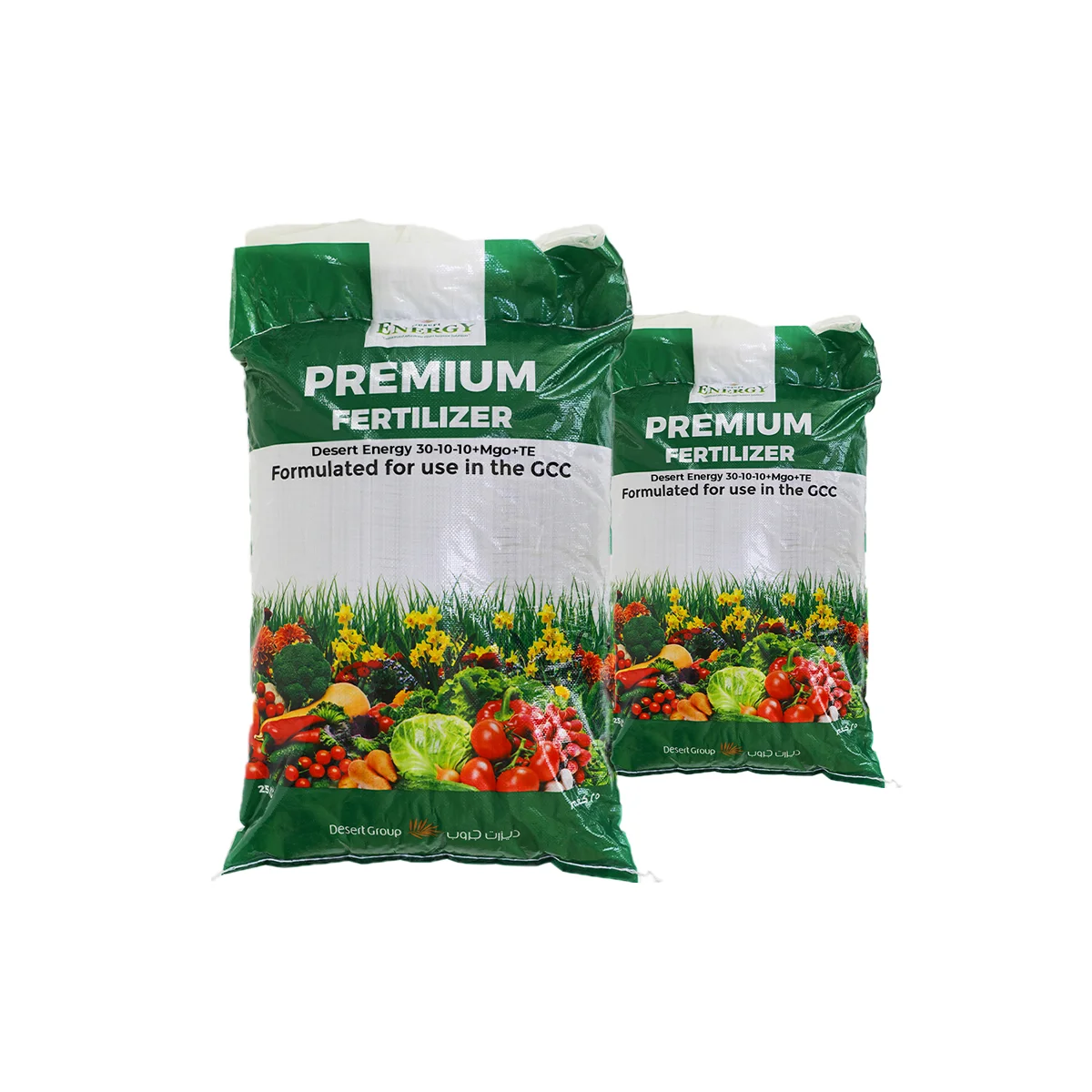 Robust Plant Growth with Optimal Nutrient Combination Desert Energy  30-10-10+MgO+TE - Compound Powdered Fertilizer  25kg