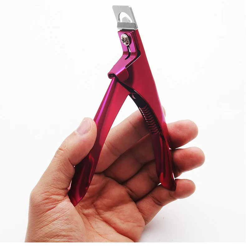 Высококачественные прямые круглые U-образные маникюрные ногти для накладных ногтей острые края дуговая ручка щипчики для ногтей