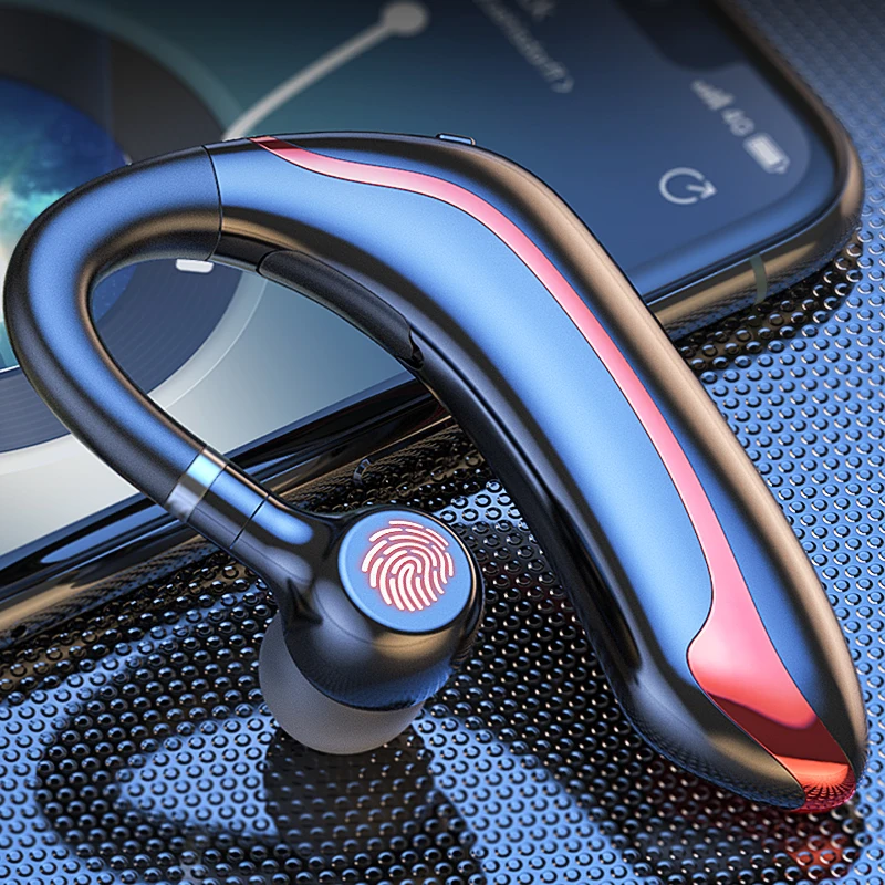 Langsdom Wireless Bluetooth Earphones Single Ear Hook Business Stereo Headphones Headset Handsfree Sports Earphones With Mic