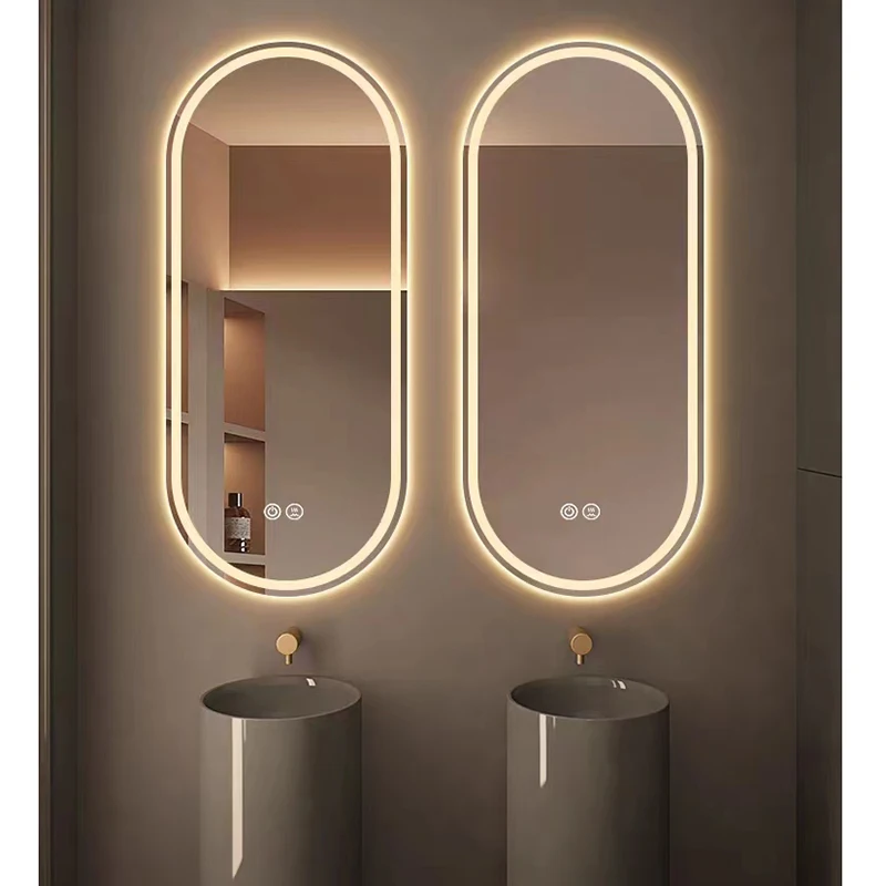 Arch Oval Bathroom Anti Fog Smart Mirror Illuminated Led Vanity Mirror for Hotel Bathroom Project