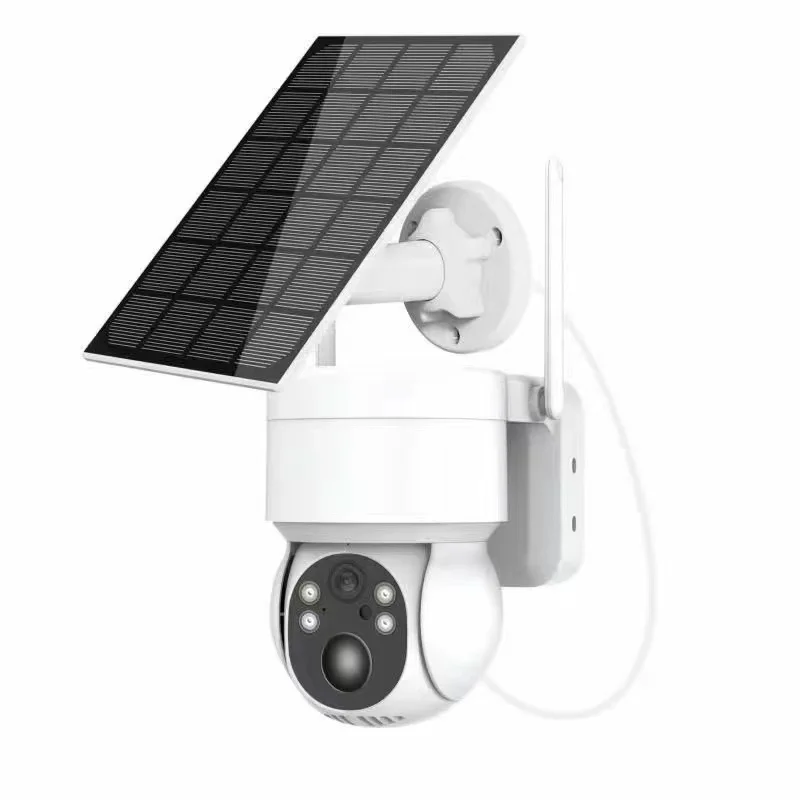 New Outdoor Wireless Dual Screen Solar Battery IP Security Camera Zoom WiFi/4G  Network Surveillance Camera