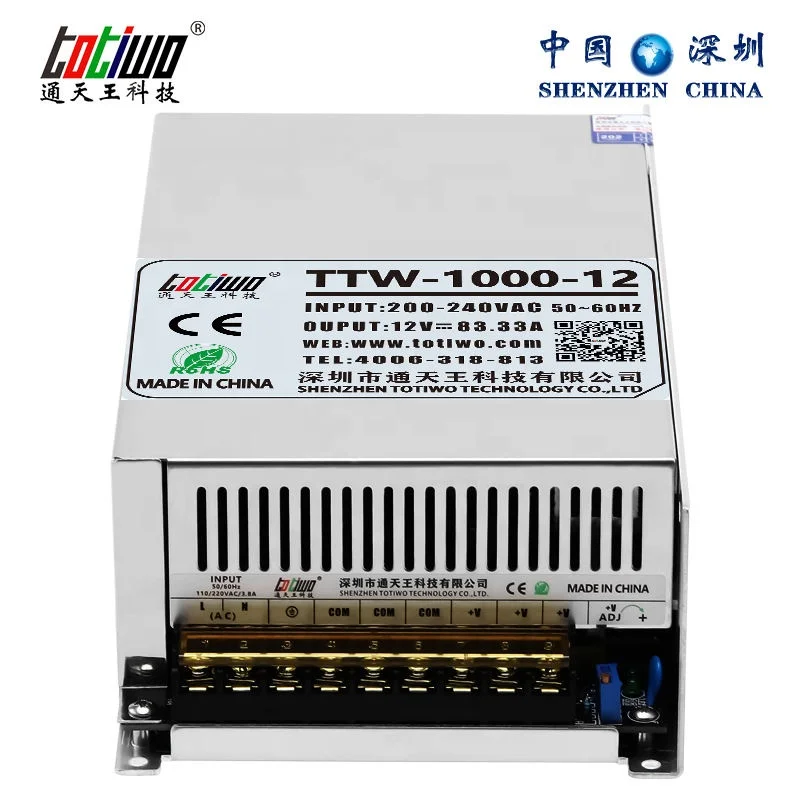 Switching Power Supply 1000W, AC to DC 1000Watt 71V 72V 73V 74V 75V 76V 77V 78V 79V 80V Transformer