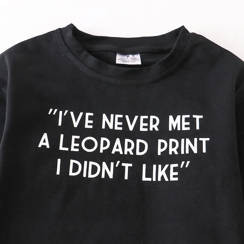 Girlymax 2022 Fall Wild Cheetah Long ruffle sleeve bell-bottomed pants boutique girls outfit