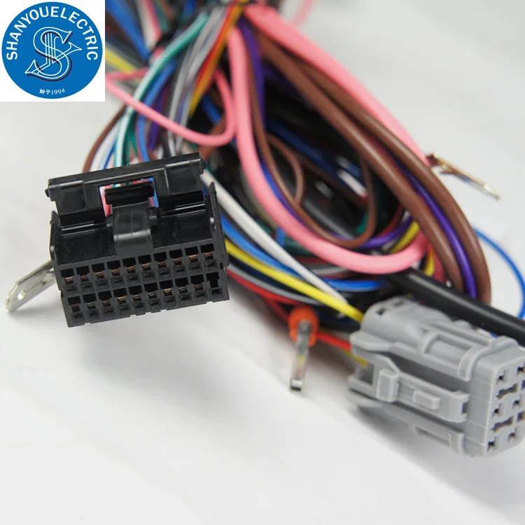 Custom cable assembly for automotive game machine wiring harness