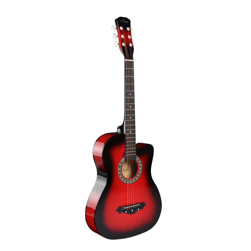 hot sale  colorful cheap guitar acoustic guitar 38inch