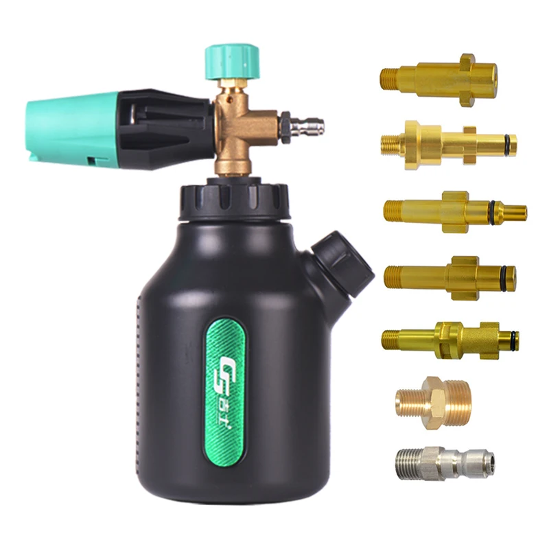Hot selling foam cannon soap high pressure washer snow foam Lance 1L snow shampoo car clean accessories