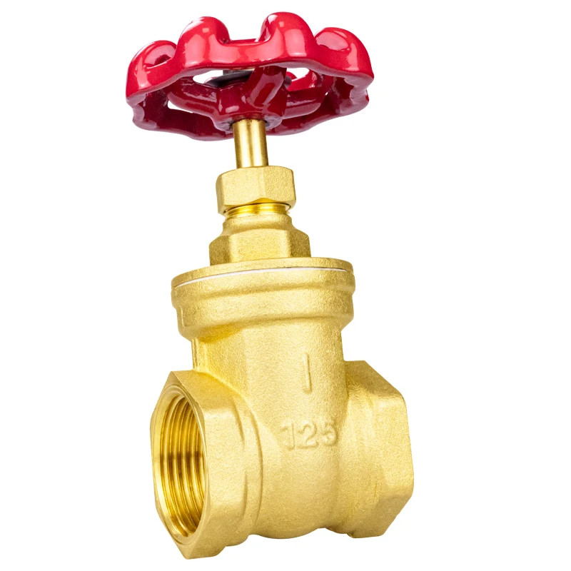 TMOK Factory Price Thread 1/2 Gate Valve DN15 PN16 Brass Water Gate Valve