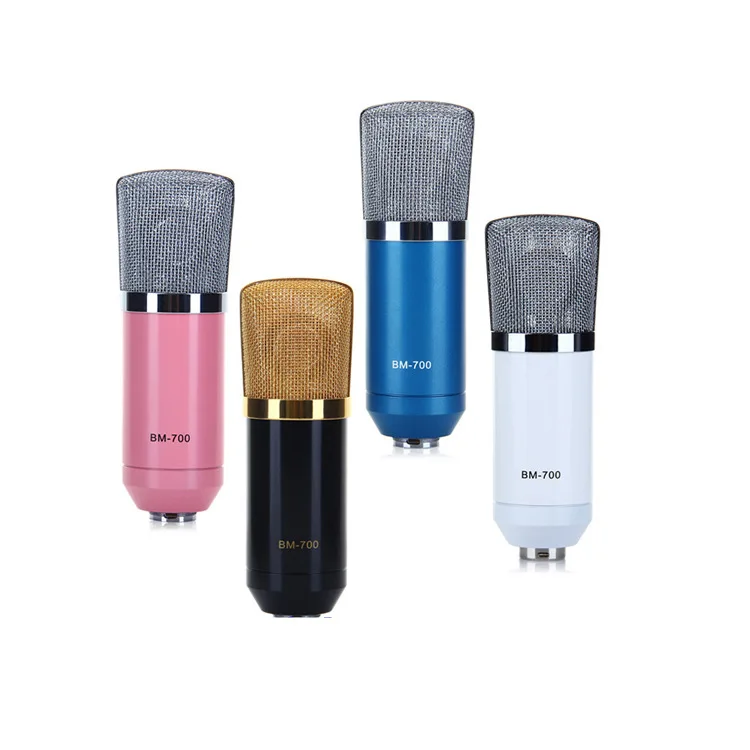 
BM 700 Condenser microphone with Shock Mount for computer recording KTV karaoke Studio recording 