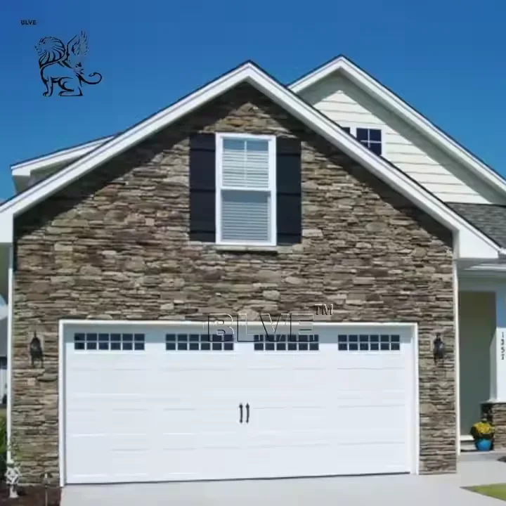 BLVE Modern Villa Exterior Wall Decoration Building Natural Stone Veneer Tile Cladding Slate Marble Culture Stone