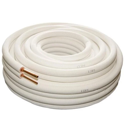 AC PE Tube Insulated Copper Pipe Capillary Tube For Air Conditioner ,Pancake Coils Medical Gas Pair Coils