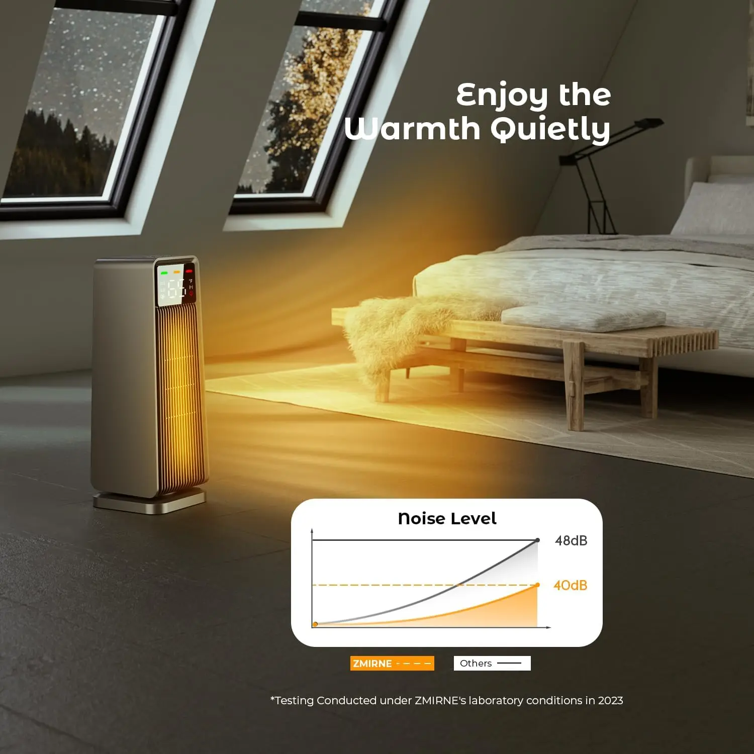 High Quality PTC Room Heater Tip-Over Protection Air Heating Fan Winter Room Heater Fan