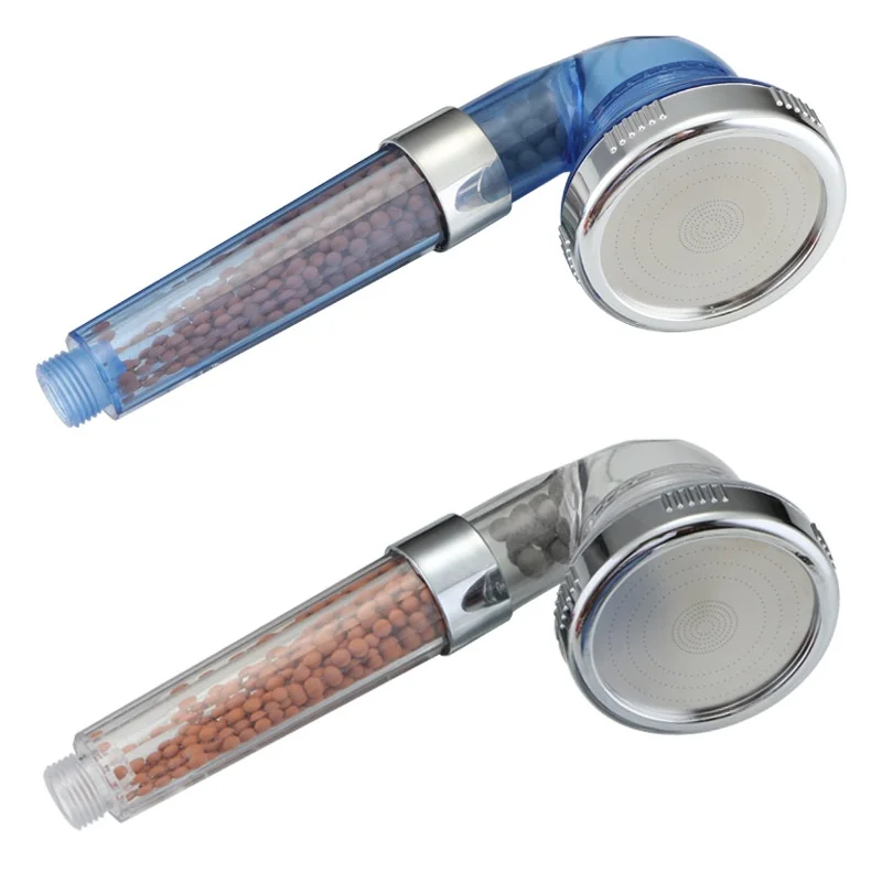Powerful shower head 3 function mode filter ion shower head shower water flow regulator