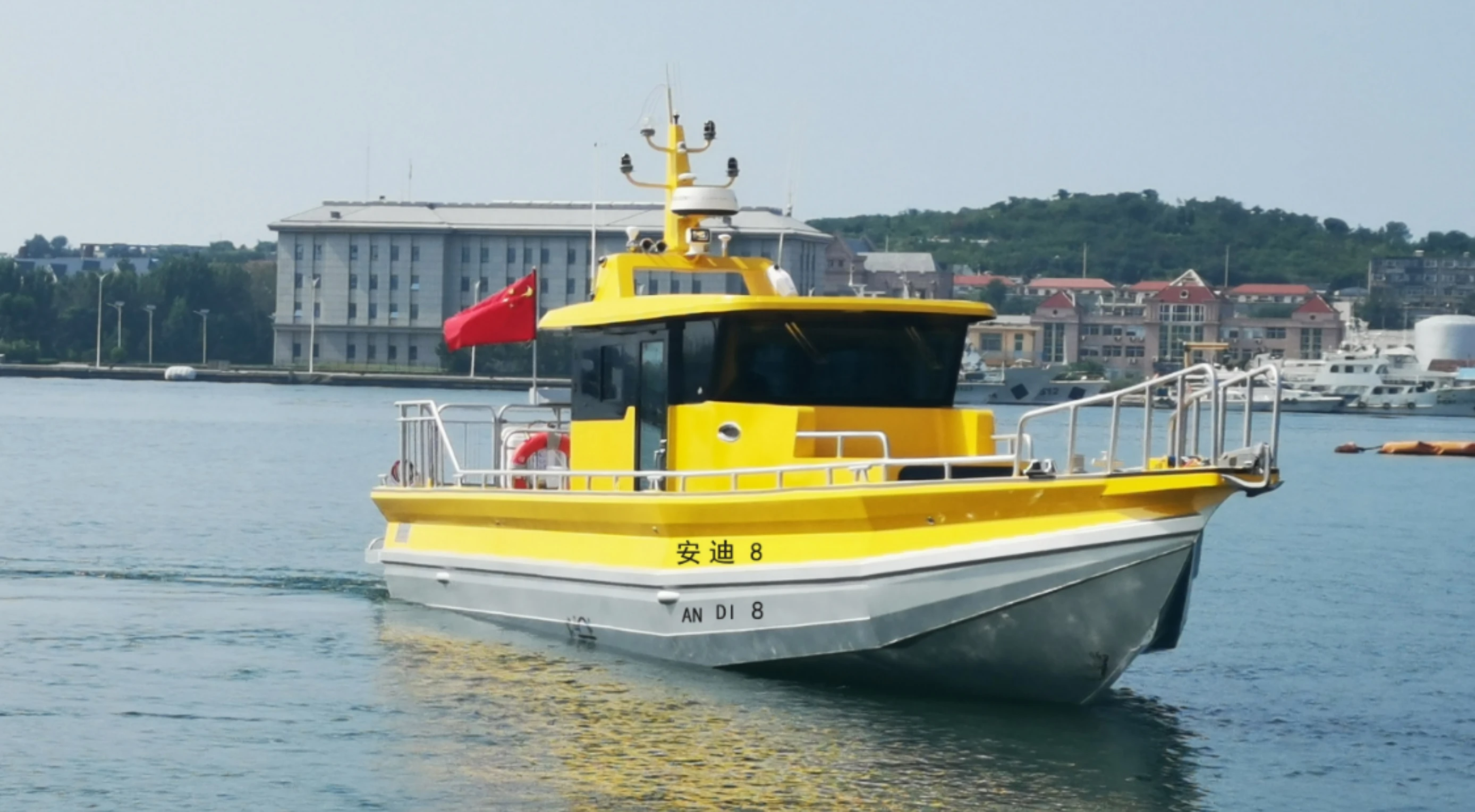 14m Chinese Factory Sport Yacht Aluminum Fishing Vessel Passenger Ship EVA Hull Material for Sale