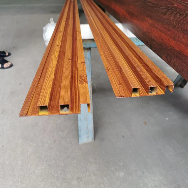 Modern powder coating square tube facade profile aluminum ceiling wall panel for exhibition room