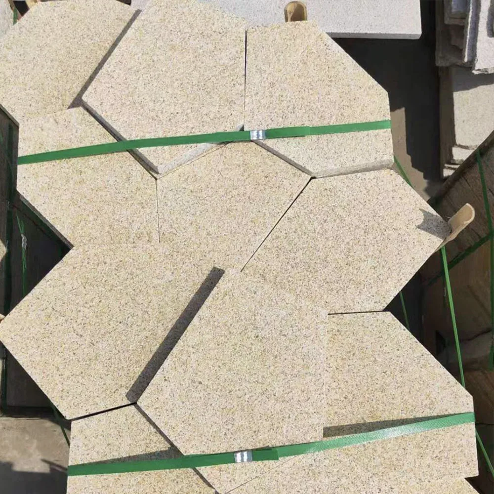 Customised outdoor patio flooring limestone Paving antislip stone tile