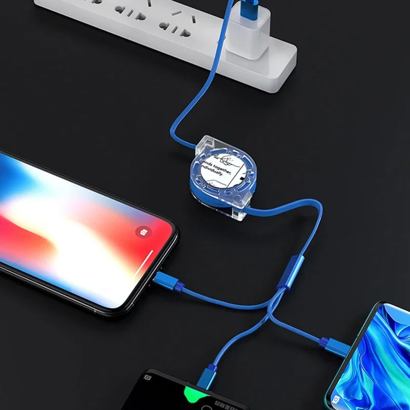 TL738 Customizable Logo USB Data Cable Printed Brand Mobile Phone Charging Sync Data Promotion Gift Custom Data Cable 3 in 1