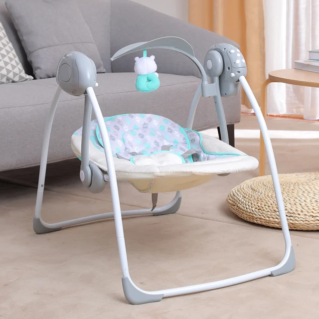 High durability and durable for children aged 0-12 months Electric swing chair baby automatic rocking cradle with music