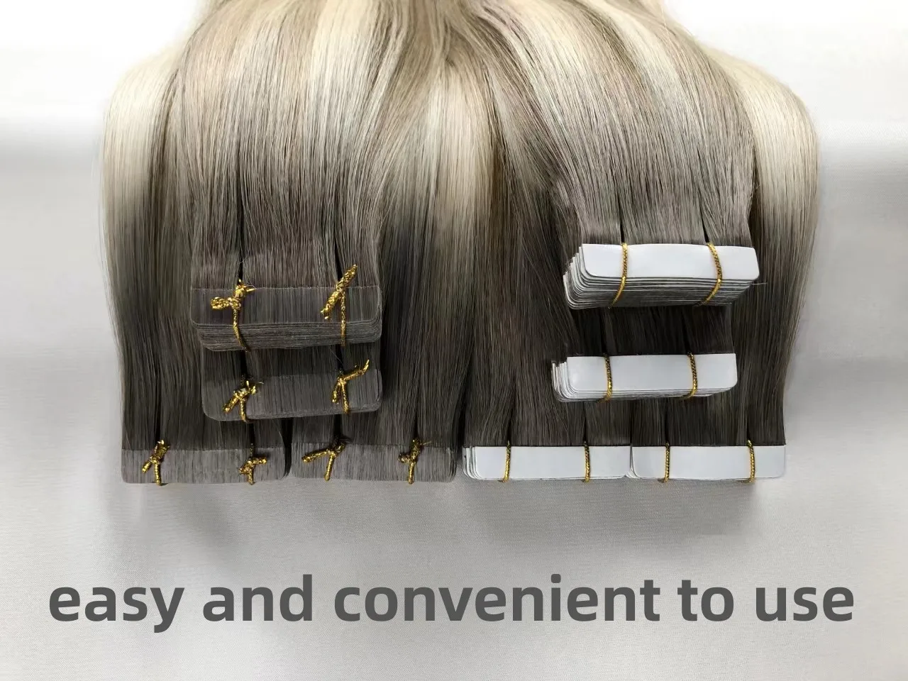 Light Color Tape Extension Echt Haar Tape Remover Hair Extensions Super Tape For Hai