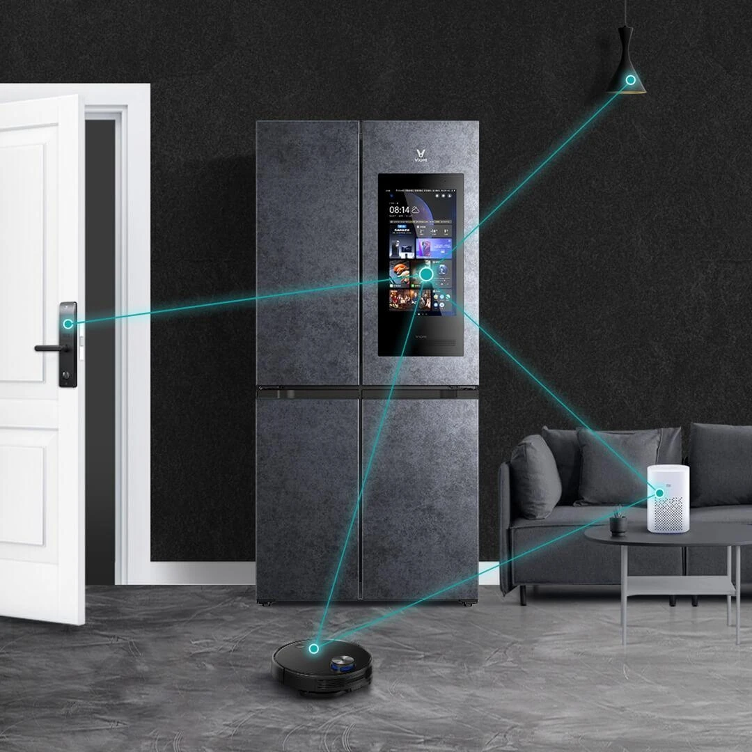 Xiaomi Viomi 502L Smart Interactive Large Screen Smart Cross Refrigerator Four Door Refrigerator