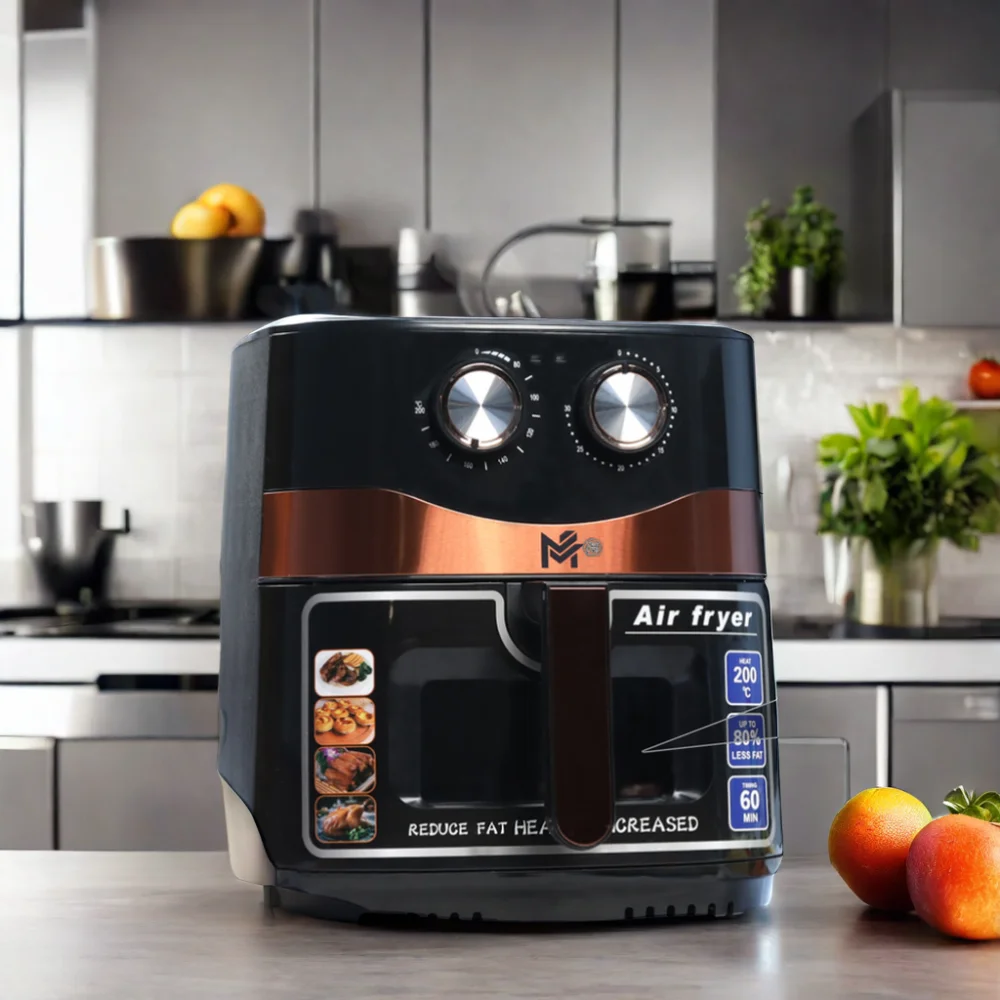 HUINING 10.5 L Smart Digital Display Touchscreen Electric Oven Air Fryer Oil-Free Kitchen Machine for Household Use