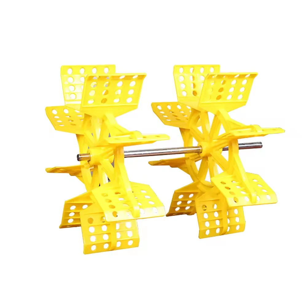 Fish Shrimp and Crab Pond Equipment 2/4/6 Impellers Paddle Wheel Oxygen Paddle Wheel Aerator for Shrimp Farming