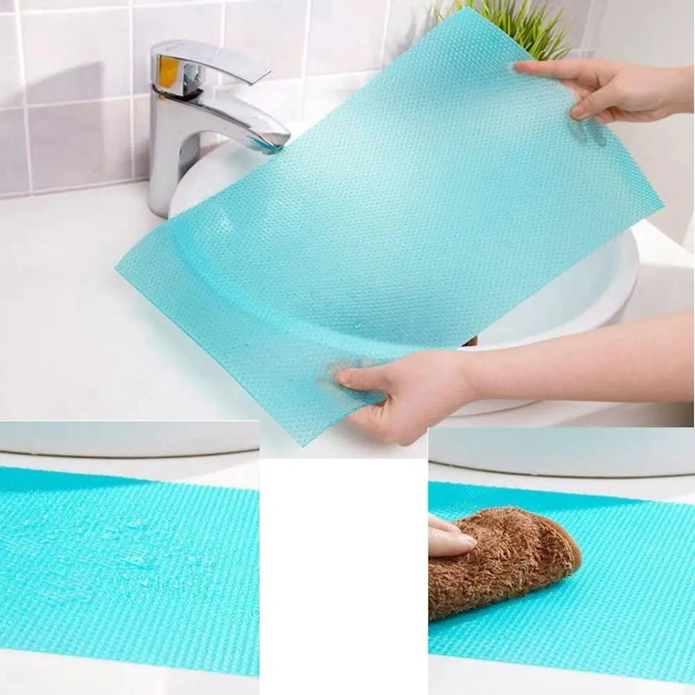 multi-colors silicone material anti skip Fridge Refrigerator Drawers Mats 4pcs set