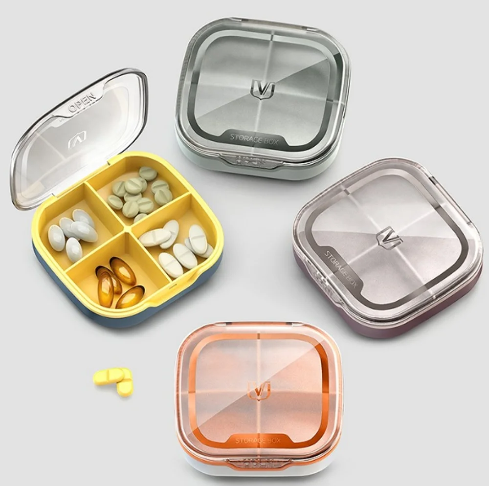 Wholesale palm-sized medicine storage box convenient carrying pocket to store medical bag