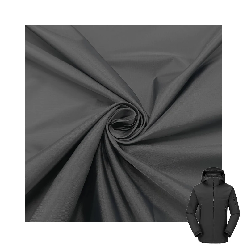Lightweight jacket woven fabric 40D 300T 0.15x0.15 matte plaid nylon taffeta